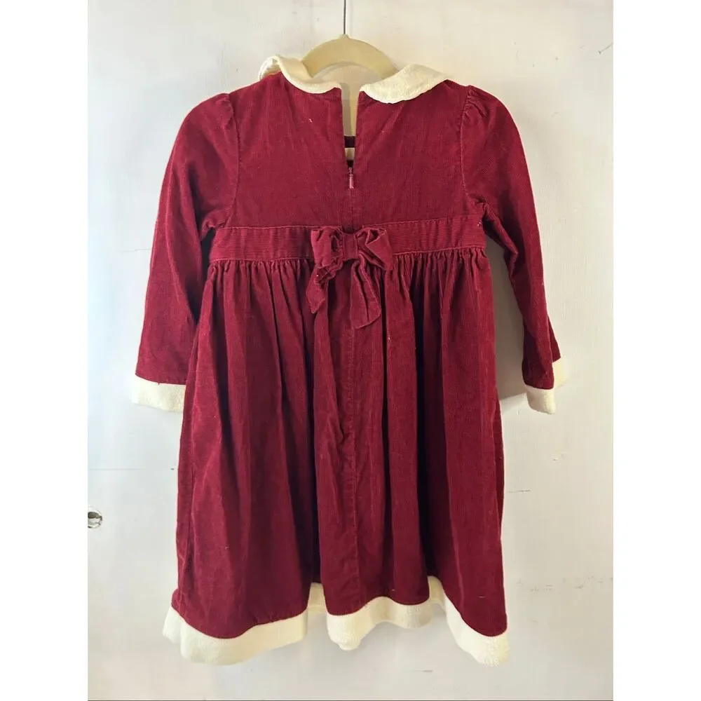 Gymboree corduroy dress‎ 4t Christmas snowflakes